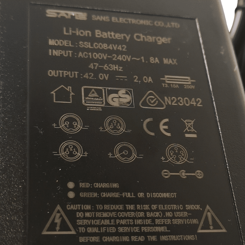 PowerSmart® Bloc d'alimentation 2 A 3 broches pour batterie 36 V 90 W compatible avec le modèle STC-8127LC PowerSmart® Bloc d'alimentation 2 A 3 broches pour batterie 36 V 90 W compatible avec le modèle STC-8127LC